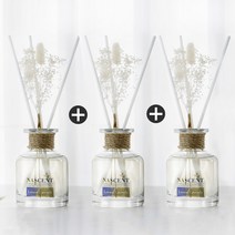 네이센트 화이트 프리저브드 플라워 디퓨져 150ml x 3, 블랙체리