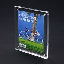 두꺼운 자석사진액자 5R 127x178 아크릴액자 탁상액자 상패 책상액자 사진꽂이 미니액자 예쁜액자 이쁜액자 크리스탈 가족사진 0.0485ea, SH_ 본상품선택