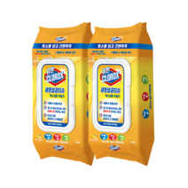 유한크로락스 세정살균티슈 시트러스 블렌드 60매, 2개