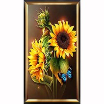 히여 보석 십자수 DIY 패키지 3D 90여종 도안 소형 중형 대형 시리즈, 1세트, 42. 해바라기 BH-223