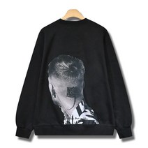 꼰스 원단짱짱 이중지합포 로즈맨 소매나염 오버핏 맨투맨