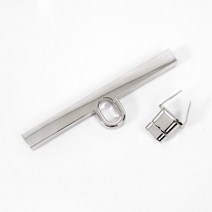 가방잠금 버클 락장식 뜨개질, 08 일자 T바 실버