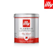 illy 일리커피 125g 분쇄커피 3종 미디엄 다크 디카페인, 일리 분쇄커피 125g 미디엄