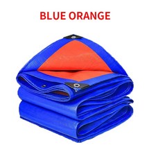 보트커버 PE 방수 천 야외 정원 식물 흘림 보트 자동차 트럭 캐노피 차양 애완견 집 커버 0.32mm, 03 blue orange_02 2x3m