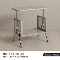 협탁 사이드테이블 서랍장 엔틱 인테리어 테이블 거실, 올리베이지-오트밀