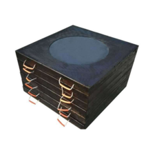 유압 크레인 안전 항공 발판 고무 패드 트럭 건설, 500x500x50