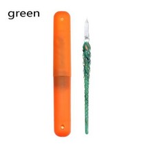 유리펜 Diy 공예 그림 서명 선물 유리 충전 잉크 드립 만년필 딥 펜, 없음, green
