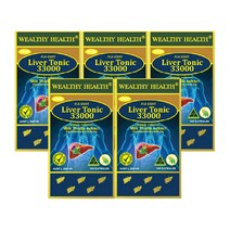 WEALTHY HEALTH 웰시헬스 호주 리버토닉 33000 실리마린 밀크씨슬 100캡슐 5통
