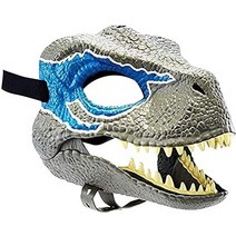 할로윈 드래곤 공룡 마스크 블루 -쥬라기 세계 장난감 머리 축제 의상 파티 가장 무도회, 색깔