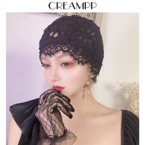 패션 액세서리 빈티지 엘레강스 레이스 펀칭 사계절 매치 겨울모자뜨기 코바늘 비니브랜드 비니제작 손뜨개모자 여성