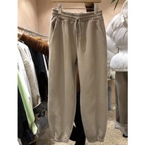 오버핏 연예인 기모 조거 팬츠 루즈핏 츄리닝바지