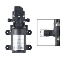 고압 다이어프램 펌프 DC 12V 130PSI 6L 전원 공급 장치 6A 파이프 포함, 4 Only pump