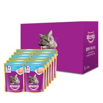 위스카스 고양이 주식 파우치 오션피쉬, 85g, 12개