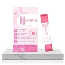 웰빙곳간 질 유래 특허 여성 유산균 이너 프로바이오틱스 아연 30포, 1+1박스(60포)