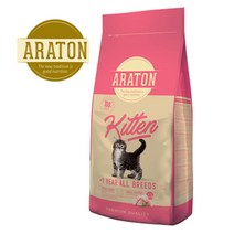아라톤 고양이 사료 15kg / 연령별 유럽 청정 영양식 캣 사료 대용량 푸드, 키튼 15kg