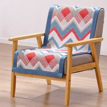 북유럽 간단한 긴 좌석 등받이 럭셔리 셔닐 싱글 시트 쇼파, H 10239  물 리플  블루 레드