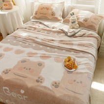 기모 밍크 후리스 벨벳 극세사 캐시미어 겨울 이불 담요 캐릭터 낮잠, 06.2인용담요-180x200cm, 04.