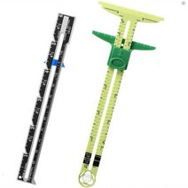 바느질 솔기 눈금자 측정 게이지 패치 워크 퀼트 재단사 사이 저 도우미 알루미늄 플라스틱 슬라이딩 YJ355 2 개, 1pcBlack 1pcGreen