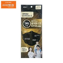 패션 마스크 대박이네 하이가드 KF94 황사 방역 대형 - 블랙 마스크, 단품, 단품