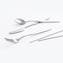 바른 커트러리 양식기 스푼 포크 나이프 숟가락 젓가락 수저세트 6종, 티스푼