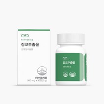 피토틱스 GBE 기억력 영양제 징코추출물 플라보놀 은행잎추출 기억력 혈행 개선, 1개, 15g x 30정