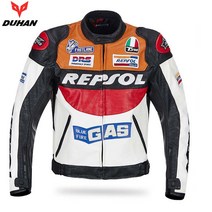 오토바이 자켓 바이크 바람막이 moto gp 오토바이 repsol 레이싱 가죽 자켓, m, 옥스포드 바지 블랙