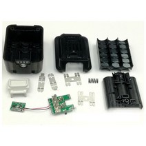 마키타배터리 BL1015 리튬 이온 배터리 케이스 충전 보호 회로 기판 PCB LED 표시기 라벨 박스 Makita 10.8V 12V BL1020 BL1041, [01] 1 set