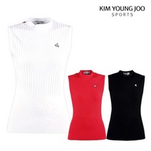 언더아머 UA 여성골프웨어 깔끔한 여성 슬림핏 모크넥, XL, 화이트