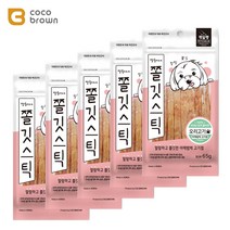 글루텐 프리 강아지 간식 / 100% 국내 돼지껍데기로 만든 쫄깃하고 부드러운 강아지 육포 간식, 오리고기껌 5개