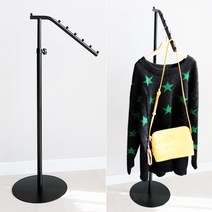 코코디피 코걸이 튼튼한 국산 철재 가구 옷가게 코끼리 행거 의류매장용 디스플레이, 검정색