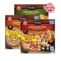 [오뚜기] 크러스트 피자 2판, 옵션:페페로니디럭스 치즈크러스트x2개