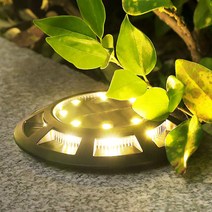 진성 태양광 16 LED 꽃이형 잔디등 데크등 유도등 정원등, 16구 꽃이형-화이트