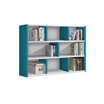 라레스 PET 3단1600 책장 BH, 그린화이트