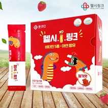 헬시.I.링크 딸기맛 비타민 젤리스틱 30포 헬시아이링크 어린이종합영양제, 450g, 1개