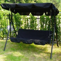 루이자몰 LSC10 철제그네 야외그네 정원 흔들그네의자, 블랙