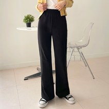 쏘옷 여성용 애니 밴딩 스판 부츠컷 팬츠