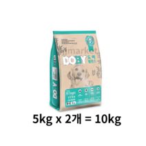 도비 밸런스 전연령용 중소형견 애견사료, 곡물, 10kg, 5개