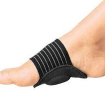 발바닥 보호대 아치쿠션 한쌍 평발 족저근막염 발피로 발편한 밴드형, 1개