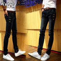 가바바 남성 바지 옆단추 포인트 청바지 G6637