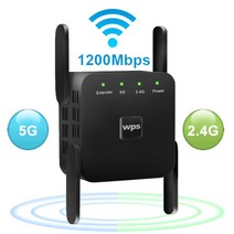 iptime wifi 유무선 인터넷 공유기 5 ghz wifi 리피터 무선 wifi 익스텐더 1200mbps wi-fi 증폭기 300mbps 장거리 wi fi 신호 부스터, 협력사, EU 플러그, 5g 블랙