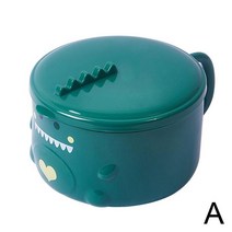 예쁜 그릇 집들이 선물1200ml 귀여운라면 그릇 도시락 인스턴트 국수 식품 용기 철강 학생 휴대용 상자 전, 01 green_01 850ml