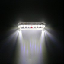 차량경광등 차량용 싸이키 출차주의 led 전조등 방수 Led 테일 라이트 자전거 고휘도 충격 방지 태양 안전 경고등 액세서리 바이크 오토바이, [04] 분홍색, 1개, 04 분홍색