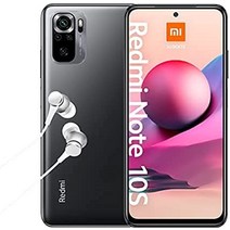 Xiaomi Redmi Note 10S 스마트폰 + 헤드폰(16.33cm(6.43인치) FHD+ 디스플레이 64GB 내부 메모리 6GB RAM 64MP 후면 카메라 13MP 전면 카메라 듀얼 SIM Android 11) Onyx Gray(회색)-32954