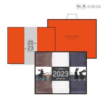 송월타올수건이야기 송월타올 2023 신년 흑토끼 수건선물세트 3P, 그레이