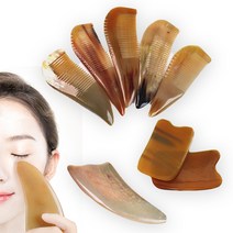 (한정세일)물소뿔 괄사 지압 림프 바디 얼굴 경락마사지 도구, TBA90 괄사(C타입)