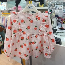 리틀밥독 충주모자H231MBL01(W체크꽃밭블라우스)