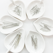 헤세드 DIY)T자핀 T핀 비즈공예 부자재 (약200개), 실버, 200개