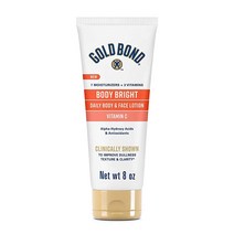 Gold Bond Body Bright 데일리 바디 & 페이스 로션 비타민 C 함유 226.8g 8온스, 1개