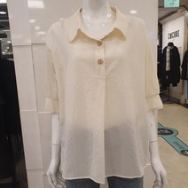 블루페페 부평점 고급스런 스냅 포인트 5부 블라우스
