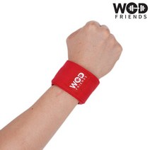 크로스핏 역도 컬러 손목보호대 레드 1쌍 WFW20, 없음, 1개